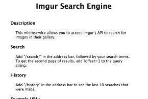 Imgur Search Engine