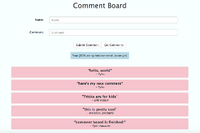 Comment Board